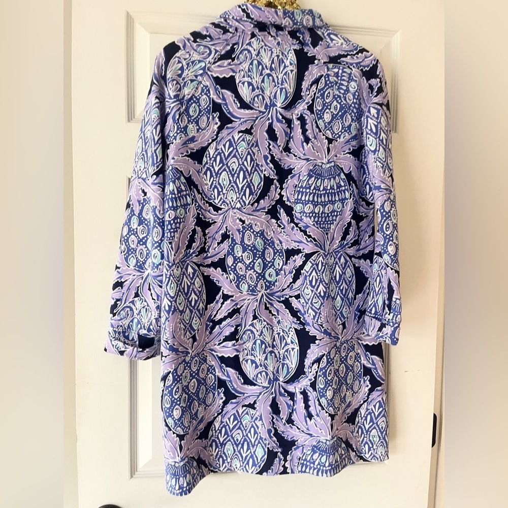 NWOT Lilly Pulitzer UPF 50+ Skipper Dress Lilac Verben Pop Up Coco Safari - Picture 3 of 7